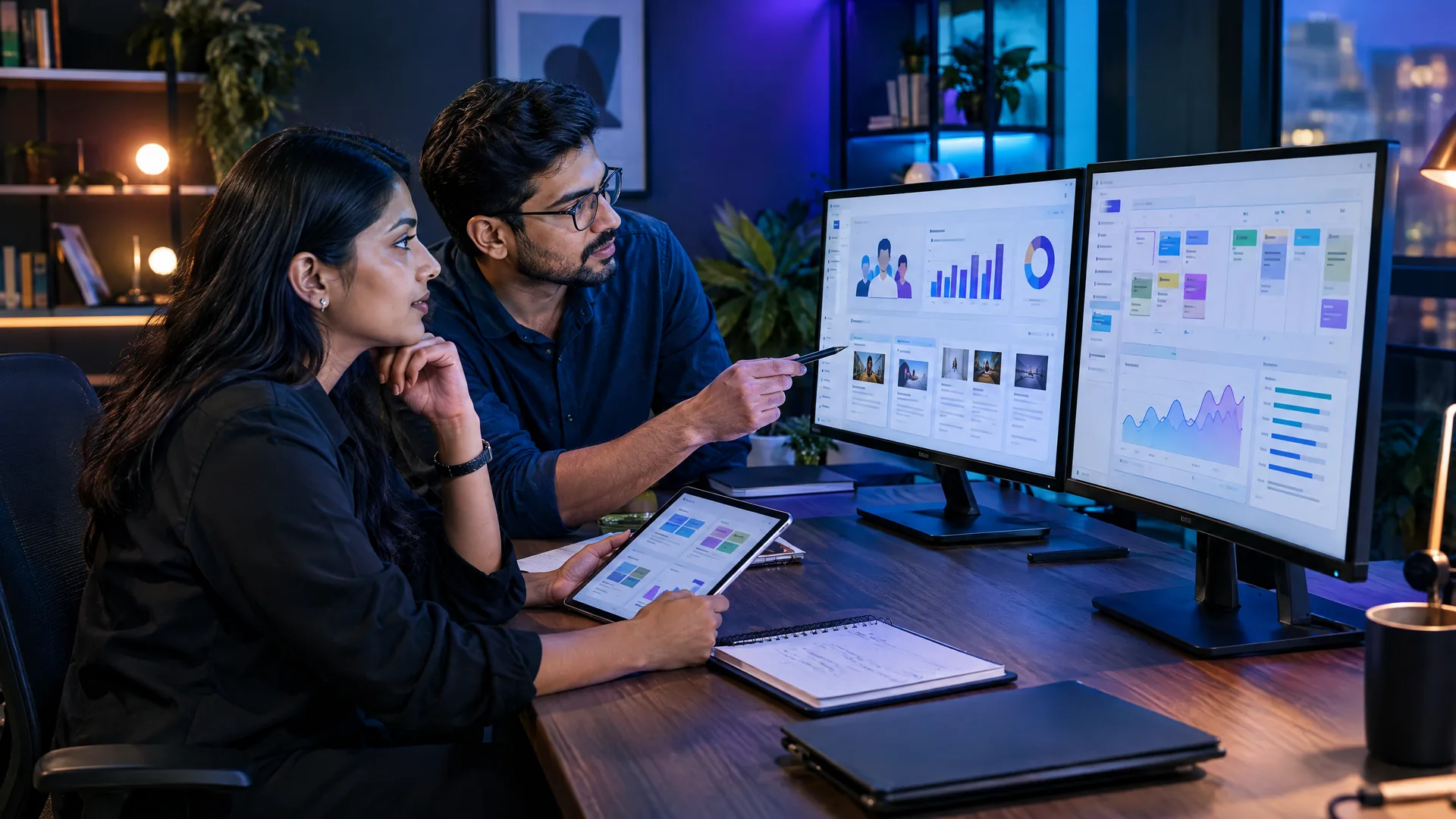 Digital marketing planning visual