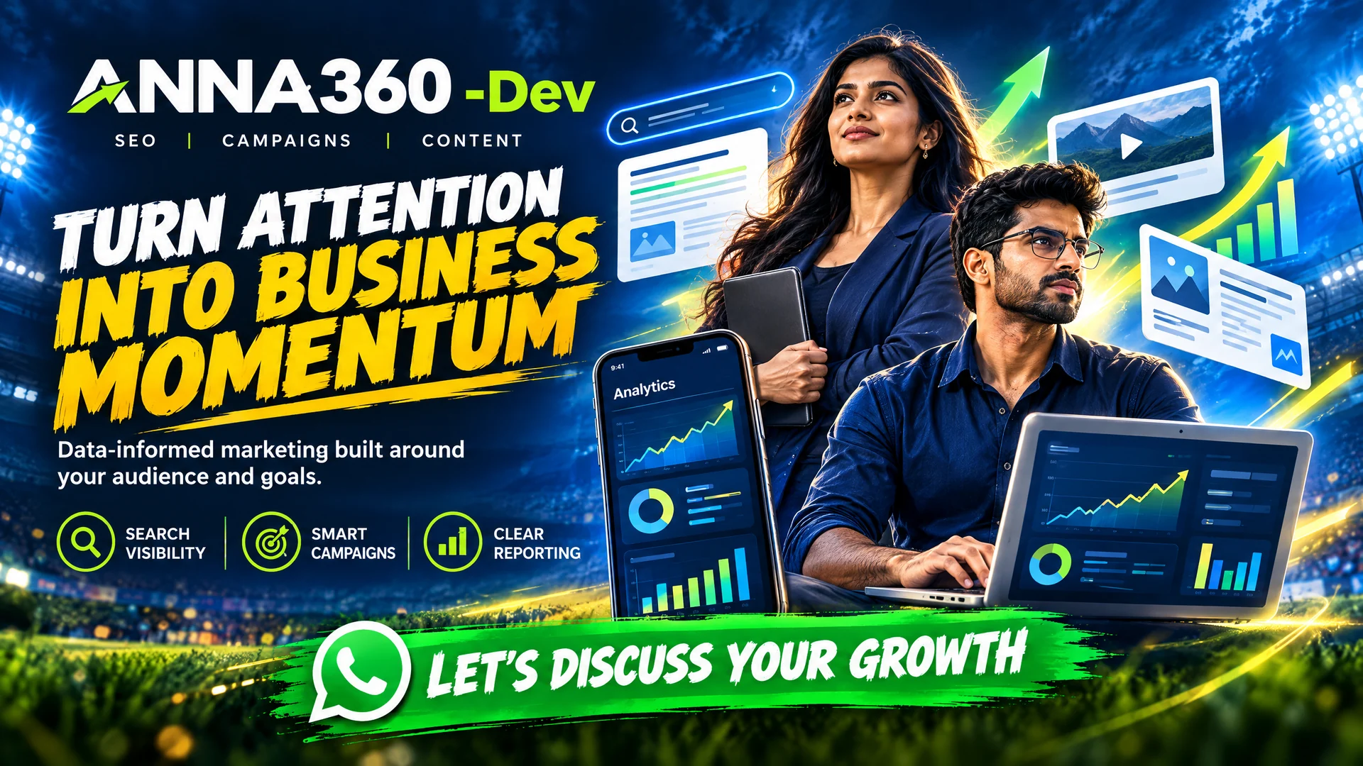 ANNA360 -Dev digital marketing service poster