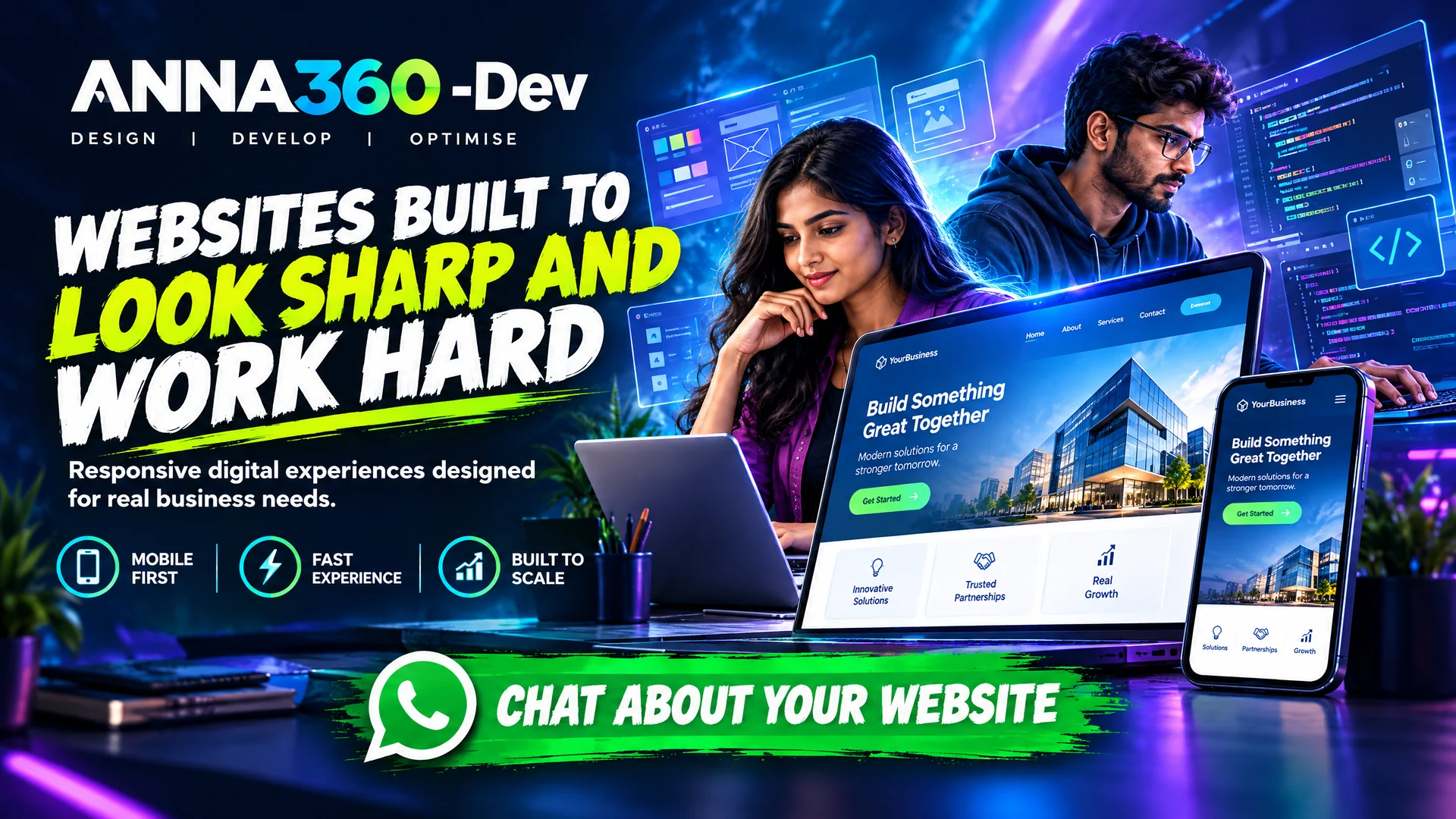 ANNA360 -Dev web development service poster